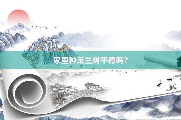 家里种玉兰树平稳吗？